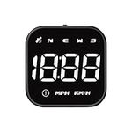 Digital GPS Speedometer, ACoiay Car Universal HUD Head Up Display with Speed MPH Compass, GPS Smart Gauge Speedometer, Overspeed Alarm Trip Meter, Fatigued Driving Alert, for All Vehicle (G4S-White)