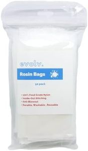 EVOLV Premium Nylon Tea Filter Extraction Press Bags | 2" x 4.5" | 160u | 100 Pack