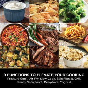 Ninja Foodi 9-in-1 Multi Cooker, 6L – Pressure & Air Fryer