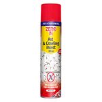 Zero In Ant & Crawling Insect Killer–300ml, Fast acting aerosol formulation kills ants on contact and stops them coming back, Effective against woodlice cockroaches,earwigs and other crawling insects