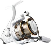 Abu Garcia Max Pro Spinning Reel, Size 30 (1523232), Right/Left Handle Position, Graphite Body, Corrosion-Resistant, Machined Aluminum Spool, Felt Front Drag,Grey