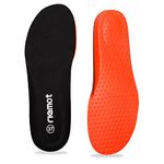 riemot Memory Foam Insoles for Men and Women,Replacement Shoe Inserts for Sports Shoes,Trainers,Sneakers,Work Boots and Walking Shoes,Comfort, F-Black UK 10.5 / EU 44.5