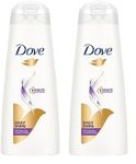 Dove Daily Shine Hair Conditioner for All Hair Types With Nutritive Serum For Smooth & Shiny Hair, 335 Millilitres (Pack Of 2)