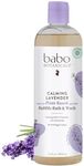 Babo Botanicals Natural Lavender Meadowsweet 3 in 1 Baby Bubble Bath Shampoo Wash - Sulfate Free, 15 Ounce