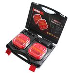 Qiping Wireless LED Trailer Lights Magnetic Kit, 12V Trailer Lighting Board Magnet - 5 Functions, Waterproof, Rechargeable, E-Mark Certificatio