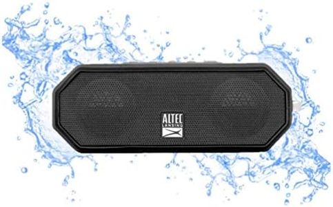 Altec Lansing LifeJacket H2O 4 - Waterproof Bluetooth Speaker, Durable & Portable Speaker with Voice Assistant, 10 Hour Battery Life & 100 Foot Range, Black