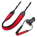 Camera Neck Strap Camera Shoulder Strap, Anti-slip Quick Release Camera Shoulder Sling Strap for DSLR Camera Bag Handbag Luggage(Red)