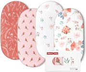 Gllquen Baby Bassinet Sheets 4 Pack