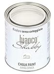 bianco Shabby® Bianco Naturale (Natural White) Water-Based Chalk Paint for All Surfaces – Extra Matt Finish (1 Litre)