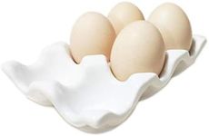 Komifa Ceramic Egg Holder Egg Tray 