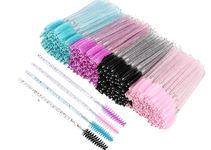 Disposable Eyelash Brushes Mascara Wands Eye Lash Eyebrow Applicator Cosmetic Makeup Brush Tool Kits (200pc, Multi-colored-02)