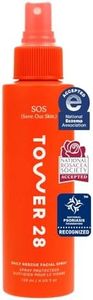 Tower 28 SOS Daily Rescue Facial Spray - Hypochlorous Acid Spray to Help Visibly Calm + Soothe Sensitive Skin - Purifying Face Toner - Everyday Skin Care Essential (4 oz)