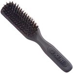 Kent AirHedz Pro Narrow Pure Bristle Paddle Brush Graphite Grey