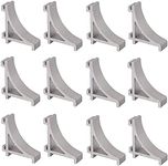 12 Pcs Refrigerator Shelf Clips Sil