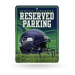 Rico Industries NFL Football Seattle Seahawks Metal Parking Sign 8.5 x 11-