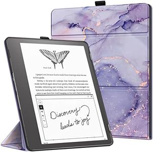 Fintie Trifold Case for Kindle Scribe (2022 Released) 10.2 Inch - Ultra Lightweight Slim Shell Foldable Stand Cover with Auto Sleep/Wake, Lilac Marble