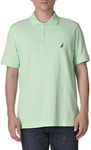 Nautica Men's Short Sleeve Cotton Pique Polo Shirt, ash Green Solid, X-Large