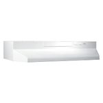 Broan F403011 30-Inch 2-Speed 4-Way Convertible Range Hood, White on White