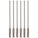 HLOFIZI 3/16" Concrete Drill Bit 8" Length with SDS Plus Shank, 3/16 inch Masonry Drill Bits Rotary Hammer Drill Bit Carbide Tipped for Block Wall, Brick, Stone, 6 Pack