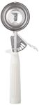 Winco Ice Cream Disher with Ivory Handle, Size 10, Stainless Steel