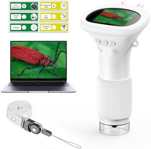 WINWEND Microscope for Kids - Portable Handheld Magnifying Glass for Girls | Mini Digital Microscope for Boys Educational Science Toys | Age 3 4 5 6 7 8 9 10 11 Years Old Kids Christmas Birthday Gifts