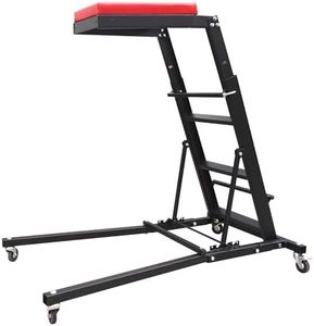 Top Automotive Creeper, 440LBS Capacity Foldable Creeper with Adjustable Height from 42.5" to 64.8", Foldable Creeper for Engine Repair