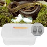 Incubators for, Reptiles Eggs Incubator, Egg Incubator, 12 Grids Tray Hatcher Box with Thermometer Easy Clean Breeding Incubator for Hatching Snaker Gecko Lizards