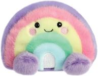 Aurora, 33577, Palm Pals Vivi Rainbow 5In, Soft Toy, Pink, Purple, Yellow