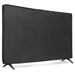 kwmobile Dust Cover for 75" TV - Fabric Case TV Protector for Indoor Flat Screen TVs - Black