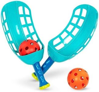 Battat – Classic Scoop & Toss Playset – 4Pcs Catch & Throw Game – Coordination & Physical Activity – Outdoor, Summer Toys – 5 Years + – Catch A Ball Playset