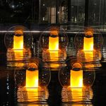 Solar Pool Lights, Floating Solar Flame Lights Flickering IP68 Waterproof Pool Glow Balls,Outdoor Lantern Landscape Decoration Light Up Balls for Pool,Pond,Spa,Hot tub,Garden-1pcs