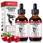 Urinary Tract for Dogs, Urinary Tract Infection Treatment Drops with Cranberry Extract Supports Bladder, Kidney Stone and Dog UTI, Pet Supplies Health Care for Dog - 60ml (120ML)