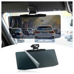 Anti-Glare/Polarized Sun Visor Extender for Cars,Clip-on Car Visor Extender Sun Blocker with 180° Adjustable Design,All-Season Car Suns Visors Extenders Protects Your Eyes