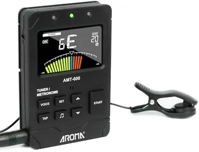 Aroma 3 In 1 Digital Metronome Tuner Rechargeable Suit for All Instruments -with Guitar, Bass, Violin, Ukulele and Chromatic Tuning Modes