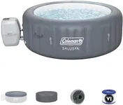 Bestway Coleman Palm Springs 4 to 6 Person EnergySense Smart AirJet Plus Inflatable Hot Tub Outdoor Spa with 140 AirJets and Insulated Cover