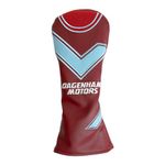 Caddy Club Golf Headcovers – Hammers Retro Fairway Headcover – Perfect Golf Gift – Fits All Major Brands – Classic Football Club Designs – Premium Stitching, Durable Lining – Multiple Designs