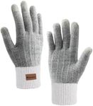Homealexa Winter Gloves Touchscreen Gloves Knitted Finger Gloves Sport Warm and Windproof Winter Gloves for Skiing Cycling and Texting Suitable for Men and Women