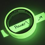 Glow Tape - Neon Glow in The Dark Gaffer Tape | Fluorescent & Light Reflective Tape | Bright for Black Rooms and Dark Areas | Safety Use to Mark Stairs, Railings, Doorways & Exits | 1 inch x 15' Roll