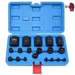 Yuesstloo 19pcs External Torx Plus Socket Set, Compatible with Tesla, 6 Point EP Socket 1/2'' 3/8'' 1/4'' Dr EP4 EP5 EP6 EP7 EP8 EP10 EP11 EP12 EP14 EP16 EP18 EP20 EP22 EP24 EP26 EP28 EP30 EP32