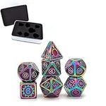 ZX 7 PCS Steampunk Style Metal Dice