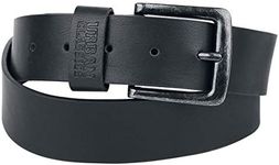 Urban Classics Unisex Leather Imitation Belt, Black (Black 7), S UK