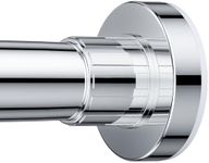 Ausemku Shower Curtain Rod 32 to 80 Inch - Never Rust Non-Slip Spring Tension Curtain Rod No Drilling Stainless Steel Telescoping Rod, Silver