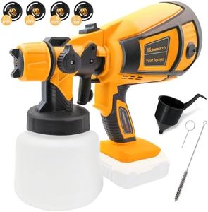 Cordless Paint Sprayer for DEWALT 18V Battery, Fence Paint Sprayer with 4 Nozzles 1000ml Detachable Tank, 30000RPM HVLP Electric Spray Gun for Home Interior and Exterior Painting (Tool Only)