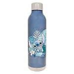 Disney Stainless Steel Stitch Water Bottle by Polar Gear - Stitch Gifts for Girls 500ml Water Bottle, Insulated Kids Water Bottles 12 Hours Hot & 24 Hours Cold, BPA Free Leakproof Metal Water Bottle