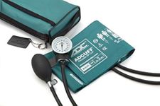 ADC Prosphyg 768 Professional Pocket Aneroid Sphygmomanometer with Adcuff Nylon Blood Pressure Cuff and Matching Carrying Case, Adult, Teal