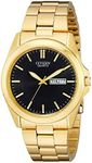 Citizen Quartz Men's Watch, Stainless Steel, Classic, Gold-Tone (Model: BF0582-51F)
