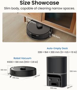 Tapo RV30 Max Plus Robot Vacuum Cleaner with Mop – 5300Pa, Auto-Empty, LiDAR Navigation, Alexa & Google Compatible