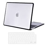 BlueSwan Case Compatible with MacBook Air 13 inch 2018-2021 Model M1 A2337 A2179 A1932, Anti-Cracking and Anti-Fingerprint Hard Shell Case with Keyboard Cover, Frosted Clear