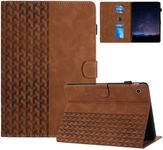 Case for iPad 10.2 inch 9th Generation 8th 7th Gen Tablet Cover Premium PU Leather with Magnetic Clasp and Card Holder, Shockproof Multi-Angle Adjustable Bracket Auto Wake/Sleep 2021/2020/2019, Brown