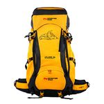 Adventure Worx Xplore 55L Rucksack for Men and Women | Hydration Compatible, Raincover included | Ideal for Multiday Hiking, Trekking, Camping & Travel | Available in Yellow